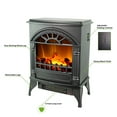 thumbnail image 2 of EdenBranch 16" Freestanding Electric Fireplace Stove Heater, 2 of 7