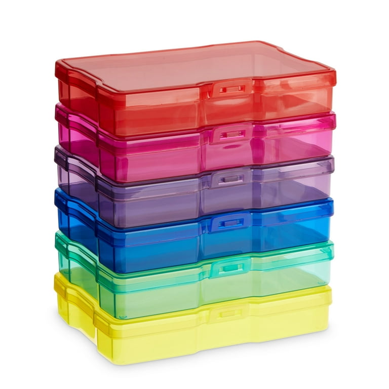  Clear Craft Storage Boxes - 4x6 - 7 Piece Set