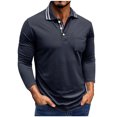 thumbnail image 2 of pstuiky camisas de manga larga para hombre, Cárdigan informal de manga larga con botones y bolsillo para hombre camisetas de hombre xl, 2 of 7