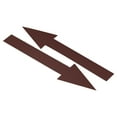 thumbnail image 1 of Unique Bargains 8'x2' Arrow Sticker PVC Adhesive Large Arrow Sign Brown 15 Pack, 1 of 6