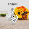 thumbnail image 5 of GNOCE "You are my sunshine" Heart Pendant Dangle Charm Sterling Silver, 5 of 5
