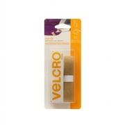VELCRO Brand for Fabrics | Iron On Tape for Alterations and Hemming | No Sewing or Gluing | Heat Activated for Thicker Fabrics | Cut-to-Length Roll, 24 in x 3/4 in, Beige