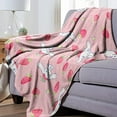 thumbnail image 5 of Sanrio Kuromi Cinnamoroll Flannel Blanket Soft Quilt Thicken Plush Nap Blanket Cartoon My Melody Sofa Blanket Child Aldult Gift, 5 of 9