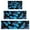 Black Blue Butterfly, variant on Black Blue Butterfly Pattern Kitchen Rugs Sets Of 3,Kitchen Runner Rugs Non Skid Washable,Decorative Kitchen Floor Mats for Kitchen,Sink,Laundry,17"x30"+ 17"x47" + 17"x59"