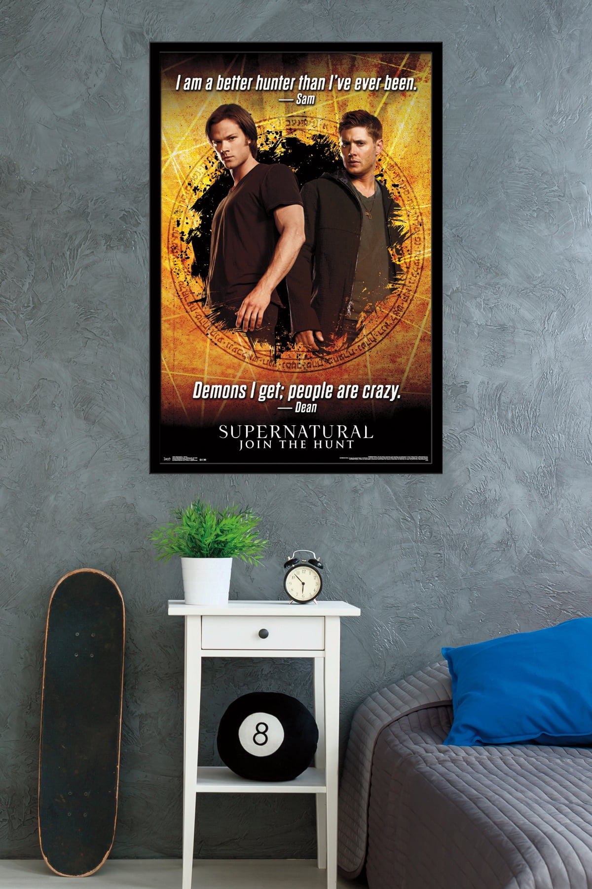 Supernatural - Quotes Wall Poster, 22.375" x 34", Framed