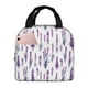 thumbnail image 1 of Easygdp Lavender Flowers Bolsa Térmica Premium - Tela Oxford Impermeable, Gran Capacidad, Bolsillo Frontal, Unisex para Trabajo, Escuela, Actividades al Aire Libre y Picnics, 1 of 8