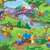 Disney Cotton Print Pooh And Pals Scenic
