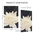 thumbnail image 3 of Daiia Golden Lotus Pattern Decorator Wall Plate Child Safe Outlet Cover, Switch and Outlet Covers,Size 1-Gang 5.0" x3.0" , Polycarbonate Thermoplastic-Style V, 3 of 6