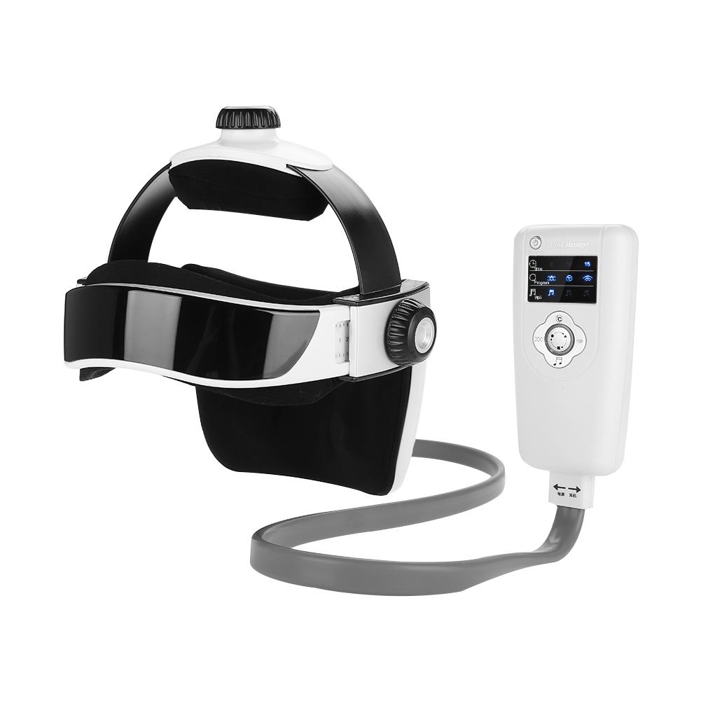 Tebru Brain Massager, Electric Head Massager Pressure Vibration Helmet