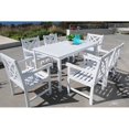 thumbnail image 2 of Vifah Bradley 7 Piece Patio Dining Set in White, 2 of 6