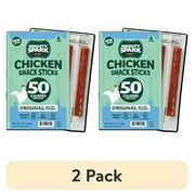 (2 pack) Mighty Spark Original Sea Salt & Pepper Chicken Snack Sticks, 4 oz, 4 Count