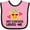 Pink and Black, variant on Inktastic My Cousin Loves Me Pineapple Girls Baby Bib