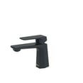 thumbnail image 2 of Stylish Single-Handle Matte Black Bathroom Faucet Height 5⅞" B-111N, 2 of 12