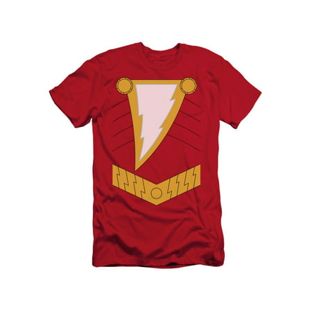 Justice League Of America DC Comics Shazam Armor Costume Adult Slim T-Shirt