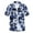 Dark Blue, variant on Men's Hawaiian Shirt Slim Fit Button Down Shirt Beach Fall Fashion Short Sleeve Spring Aloha Button Up Shirt Navy Medium