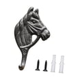 thumbnail image 1 of Perchero de Pared Macarena Cabeza de Caballo Ganchos Decorativos Marrón, 1 of 8