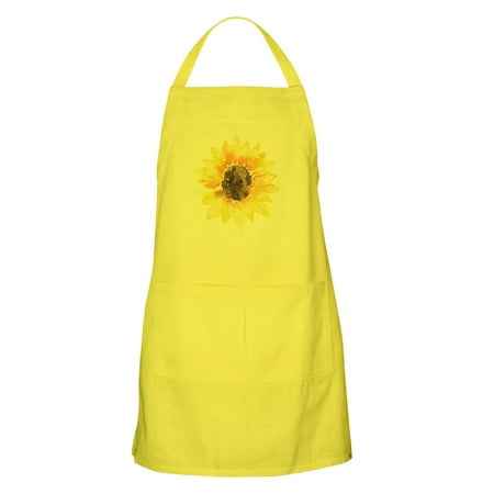 

CafePress - Cute Yellow Sunflower - Kitchen Apron with Pockets Grilling Apron Baking Apron