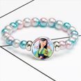 thumbnail image 3 of Disney-pulsera de Frozen enredada, Blancanieves, Sofía, dibujos animados, Anime, creativo, colorido, con cuentas, Serie de princesas, regalo, 3 of 5