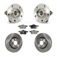 thumbnail image 1 of Transit Auto Front Hub Bearing Assembly Disc Brake Rotors and Semi-Metallic Pads Kit for Car Volvo S60 XC70 V70 S80 KBB-105014, 1 of 11