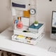 thumbnail image 2 of Organizador de escritorio Marbrasse de malla de 3 niveles con cajón blanco, 2 of 6