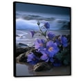 thumbnail image 2 of Designart "Seaside Serenade Of Violets" Violets Floater Framed Wall Decor, 2 of 5