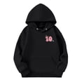 thumbnail image 3 of Double Digits Birthday Hooded Sports Jacket Athletic Pullover Sweatshirt With Pocket For Girls, 3 of 7