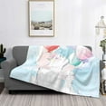 thumbnail image 2 of Yiaed Cute Elephant Print Blanket Throw Blanket Soft Cozy Flannel Blanket for Home Bed Sofa Couch Chair-80"x60", 2 of 6
