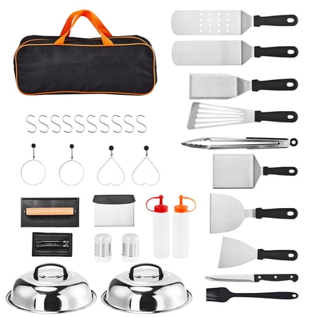 Ktaxon Griddle Accessories Kit Outdoor Cooking Accessories Set 34pcs,Grill Scraper for Outdoor BBQ