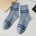 thumbnail image 2 of Yanyanz Toddler Socks, Men Warm Socks Man Stripe Socks Solid Color Men Winter Socks, Socks Blue One Size, 2 of 4