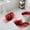 Red, variant on Sage Green Marble Bath Mat 3 Piece Bathroom Rug Set, Modern Ombre Abstract Ink Painting Art Non Slip Bath Rug Contour Mat and Toilet Lid Cover, Absorbent Shower Mats Soft Bath Rugs and Mats Sets