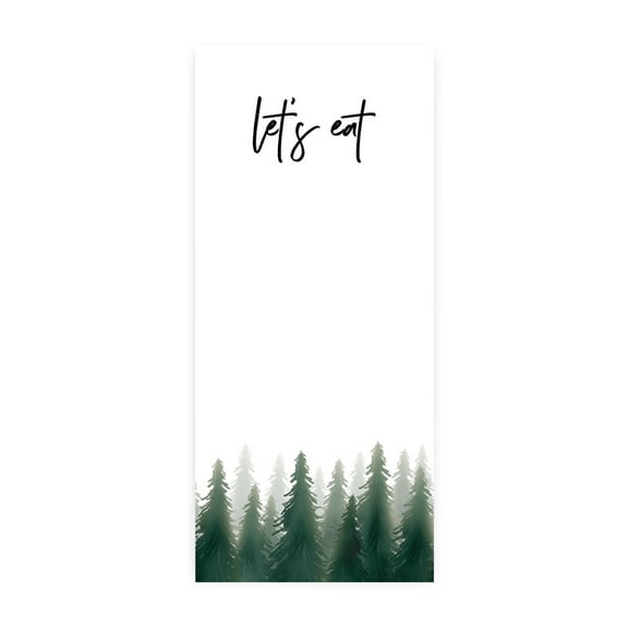 Koyal Wholesale Watercolor Pine Trees Woodland Forest Printable Wedding Paper Menu Cards for DIY Printer, Pack of 52