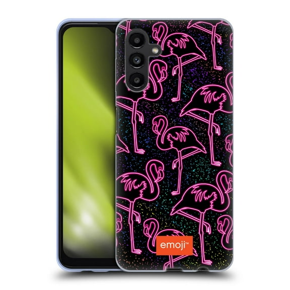Head Case Designs Officially Licensed emoji® Neon Flamingo Soft Gel Case Compatible with Samsung Galaxy A13 5G (2021)