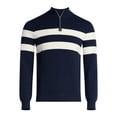 thumbnail image 5 of Free Assembly Men's Quarter Zip Rugby Sweater, Sizes S-3XL, 5 of 6