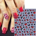 thumbnail image 4 of Adhesivos para uñas ZASKHLD con estampado de leopardo de San Valentín, 6 hojas, 4 of 9