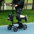 thumbnail image 2 of HOMCOM Trottinette Ajustable, Marchette Pliante avec Double Frein, Noir, 2 of 10