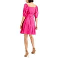 thumbnail image 2 of Anne Klein Womens Lace Square-Neck Fit & Flare Dress, 2 of 2