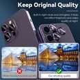thumbnail image 2 of Smasener for iPhone 14 Pro Max (6.7 inch)/ iPhone 14 Pro (6.1 inch) Camera Lens Protector,Anti Scrach HD Tempered Metal Glass Camera Screen Protector Shockproof Cover Film, 2 of 6
