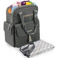 thumbnail image 2 of Dabney Lee Baby Harbour Expansion Backpack Diaper Bag Grey, 2 of 5