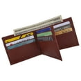 thumbnail image 2 of Mens RFID Blocking Leather Center Flap Bifold Compact Card ID Wallet, 2 of 22