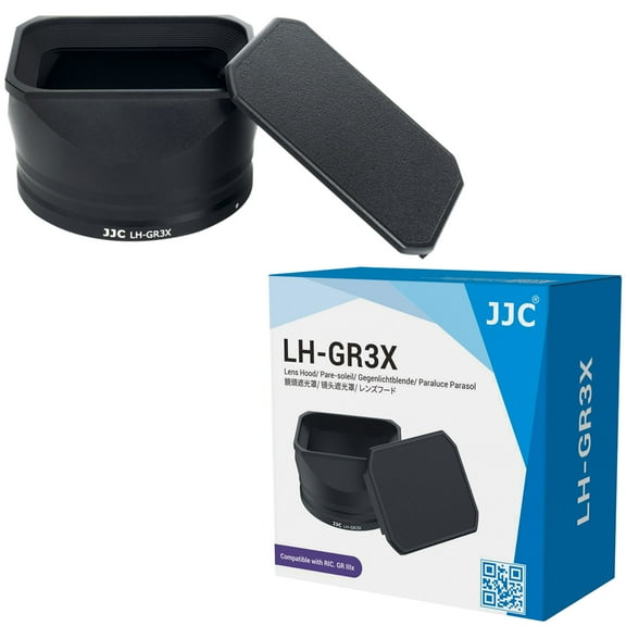 JJC LH-GR3X Lens Hood Shade With Cap for Ricoh  GRIIIX Camera GRIII X GR3X