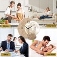 thumbnail image 2 of Unique Moon Clock 14 Inch Modern Decorative Wall Clocks Battery Operated Wooden Wall Clock for Bathroom Bedroom Living Room Silent Non-Ticking, 2 of 7