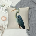 thumbnail image 2 of PRATYUS  Heron Pillow,Home Decorative Throw Pillow Cover Watercolor Blue Heron Cushion for Couch/Sofa/Bedroom/Livingroom/Kitchen/Car Square Pillow case 18x18in, 2 of 5