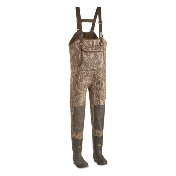 Guide Gear Men's Insulated Hunting Chest Waders, 1,000 Gram Mossy Oak Bottomland 7D (Medium)