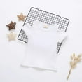 thumbnail image 3 of Summer Baby Girls Candy Color Off-shoulder Short Sleeve T-shirt Cotton Tops, 3 of 4