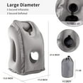 thumbnail image 2 of Inflatable Travel Pillow for Airplane Neck Head Rest Pillow, 2 of 7