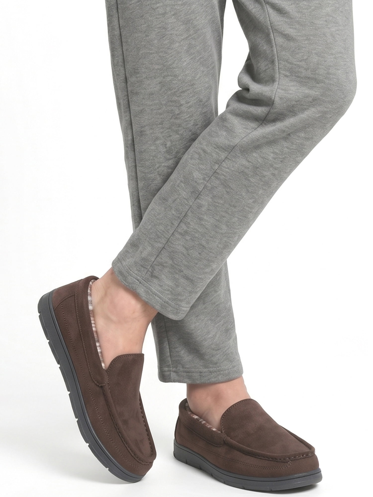 George Men's Flannel Lined Slipper