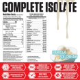 thumbnail image 2 of Complete Isolate Whey Protein Isolate + Milk Protein Isolate Powder - 27g Protein, Zero Fat or Sugar, Build Muscle, Improve Recovery, Whey Protein Powder, Vanilla Ice Cream, 28 serv (2lb), 2 of 5