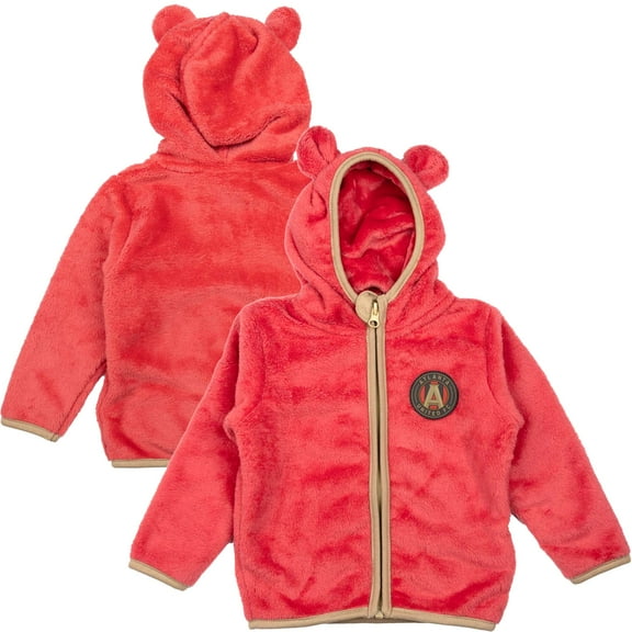 Toddler-Sport Design Sweden  Red Atlanta United FC Tie-Breaker Teddy Full-Zip Hoodie