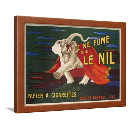 Vintage Advertising Paper - Le Nil Rolling Paper Vintage Advertising Poster Framed Print Wall Art