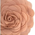 thumbnail image 5 of Fennco Styles Eva's Flower Garden Decorative Throw Pillow Case - 16 inches Round (Rose, 16" Case Only), 5 of 8